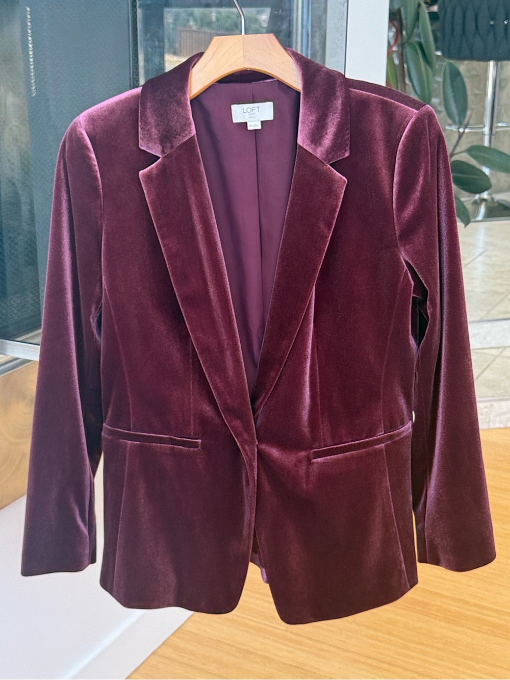 Loft Velvet Blazer